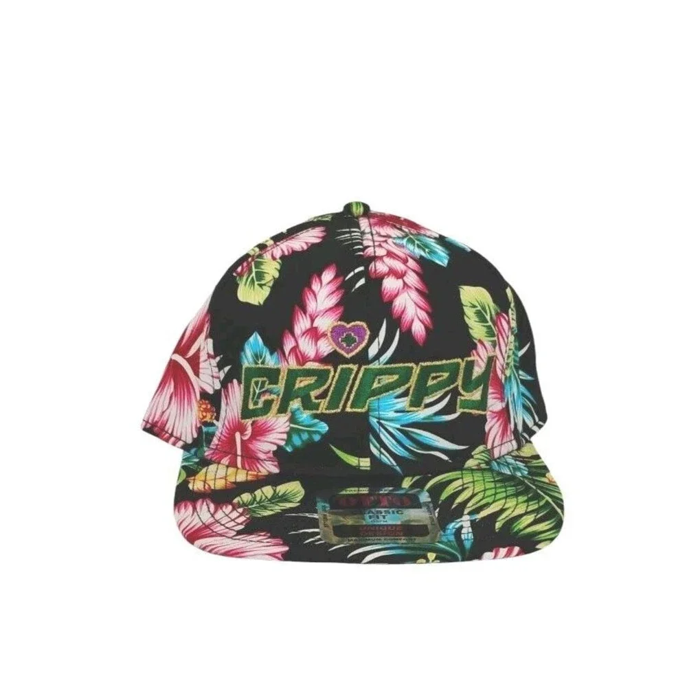 Otto Hawaiian Hat Grippy Logo Snapback Green Black Gold Pink OSFM Embroidered